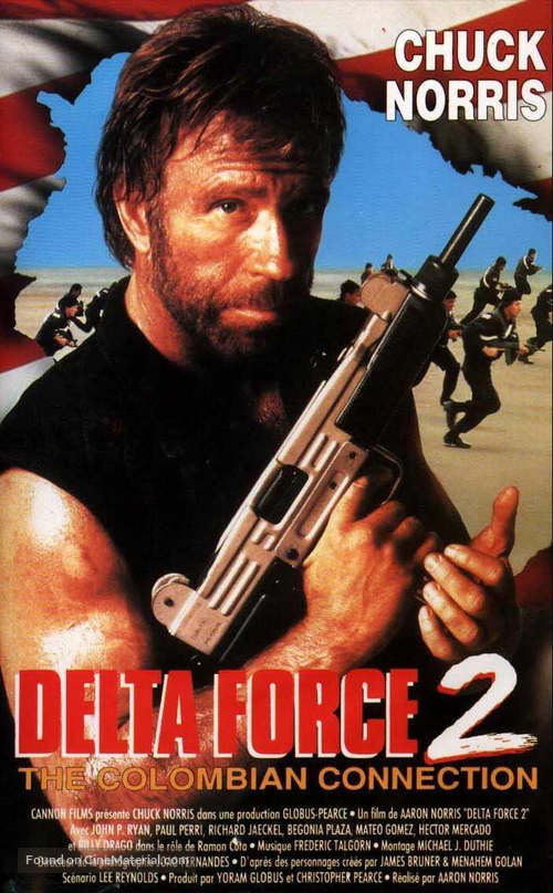 Delta Force 2: The Colombian Connection - French VHS movie cover