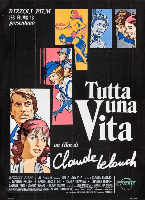 Toute une vie - Italian Movie Poster