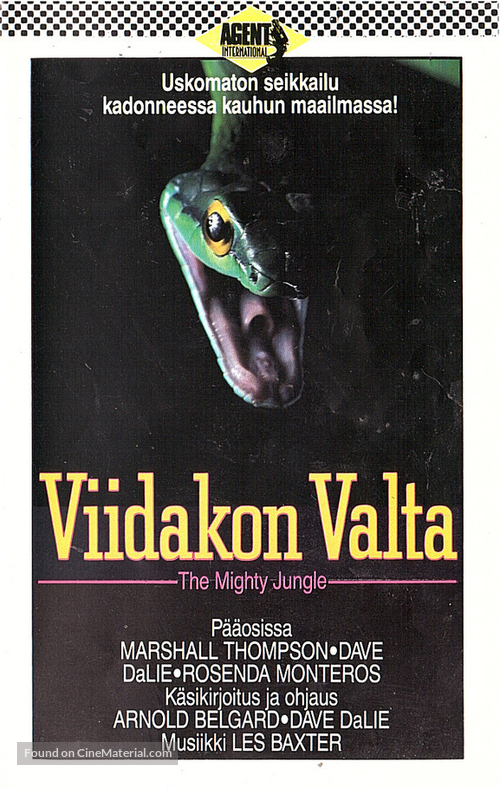 The Mighty Jungle - Finnish VHS movie cover