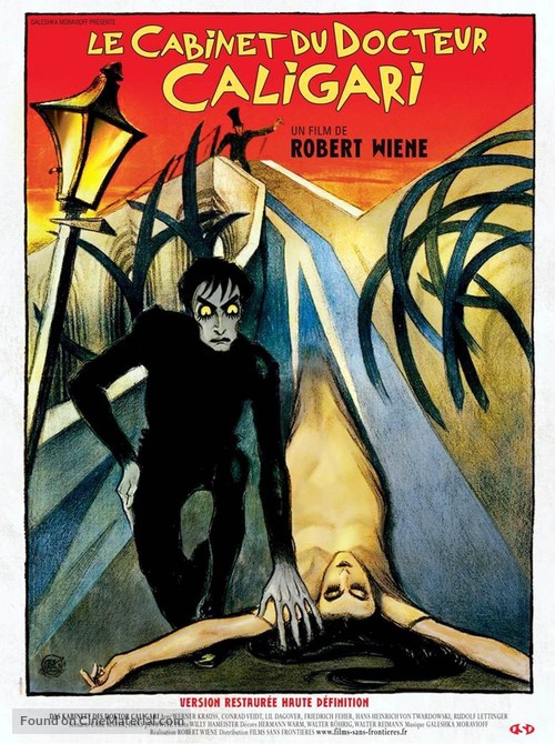 Das Cabinet des Dr. Caligari. - French Re-release movie poster