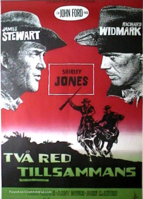 Two Rode Together - Swedish Movie Poster