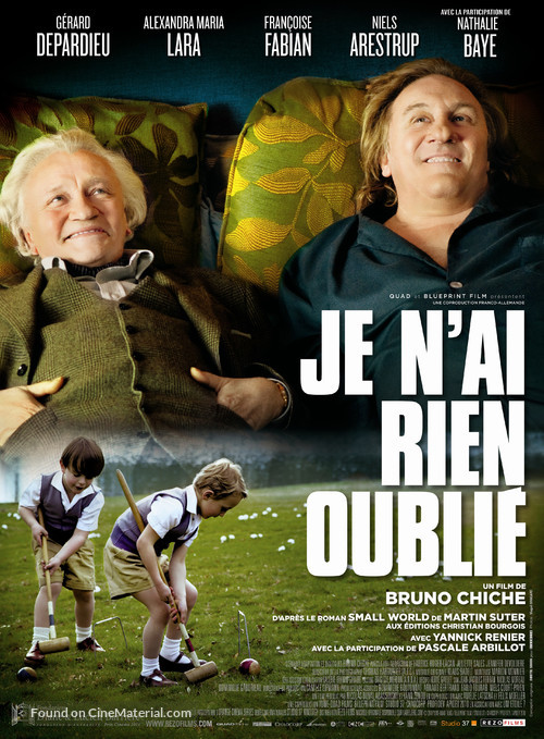 Je n&#039;ai rien oubli&eacute; - French Movie Poster