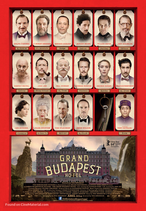 The Grand Budapest Hotel - Portuguese Movie Poster