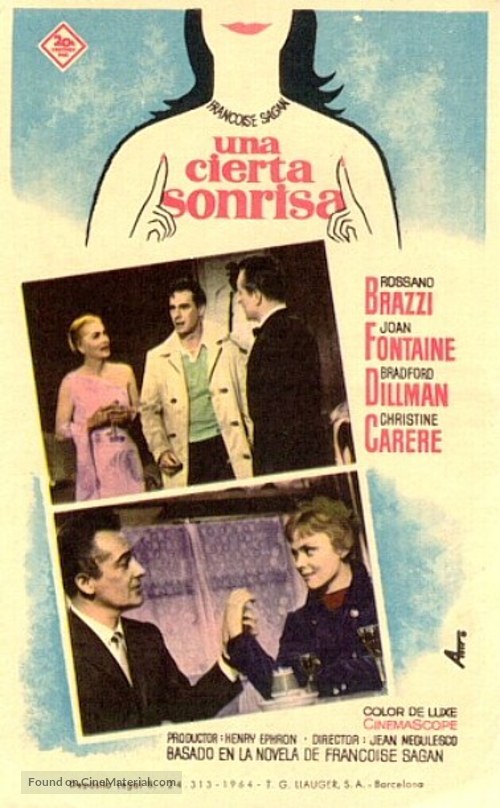 A Certain Smile - Spanish Movie Poster