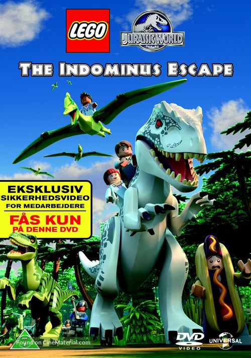 &quot;Lego Jurassic World: The Indominus Escape&quot; - Danish DVD movie cover