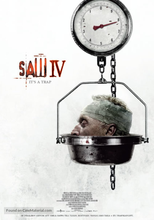 Saw IV - Swedish poster