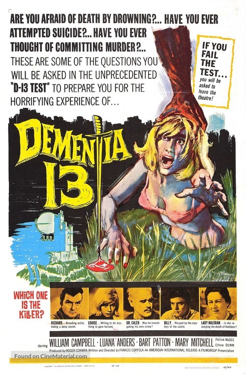 Dementia 13 - Movie Poster