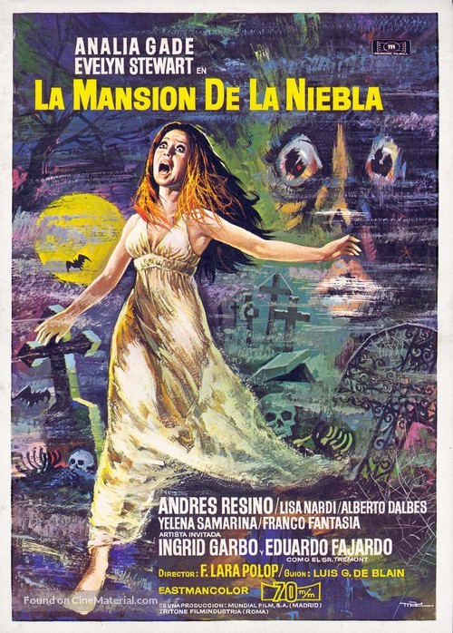 Mansi&oacute;n de la niebla, La - Spanish Movie Poster