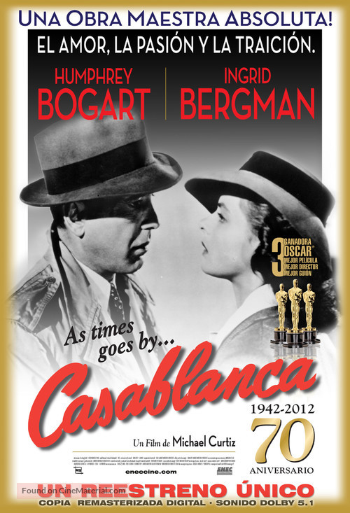 Casablanca - Uruguayan Movie Poster