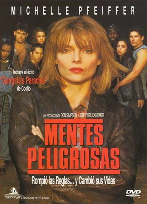 Dangerous Minds - Spanish DVD movie cover