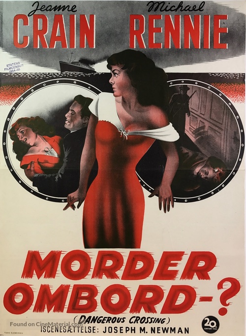 Dangerous Crossing - Danish Movie Poster