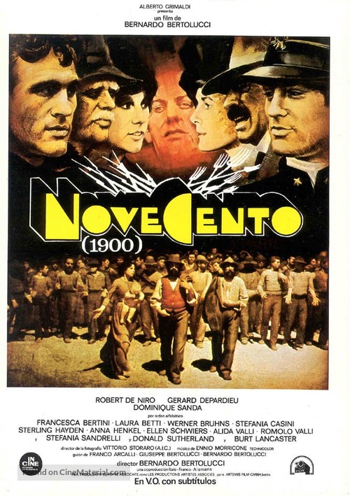 Novecento - Spanish Movie Poster
