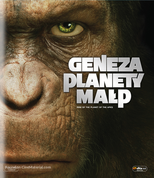 Rise of the Planet of the Apes - Polish Blu-Ray movie cover