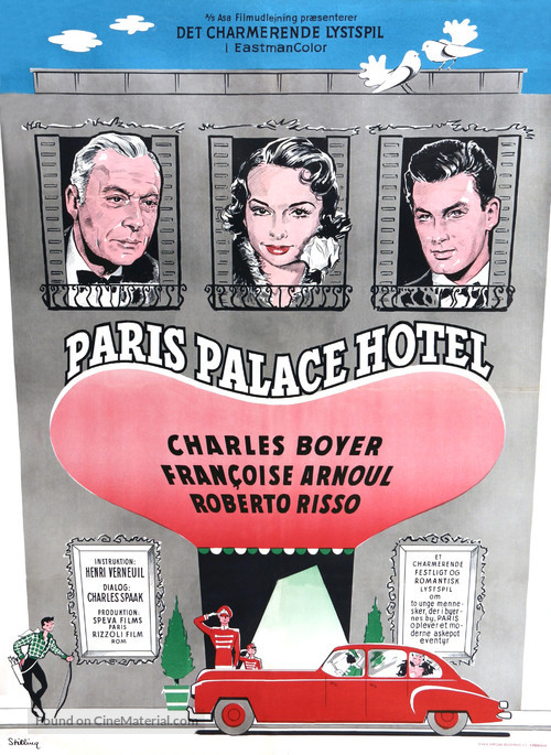 Paris, Palace H&ocirc;tel - Danish Movie Poster