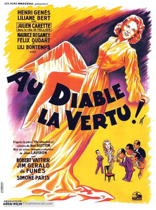 Au diable la vertu - French Movie Poster