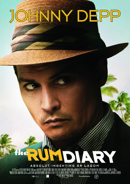 The Rum Diary - Swedish Movie Poster