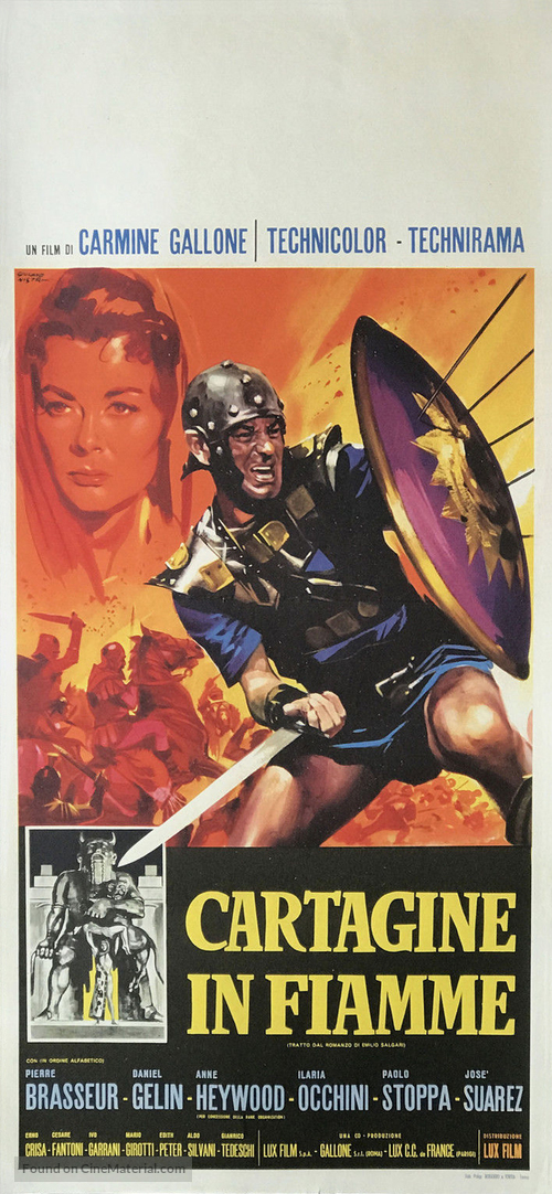Cartagine in fiamme - Italian Movie Poster