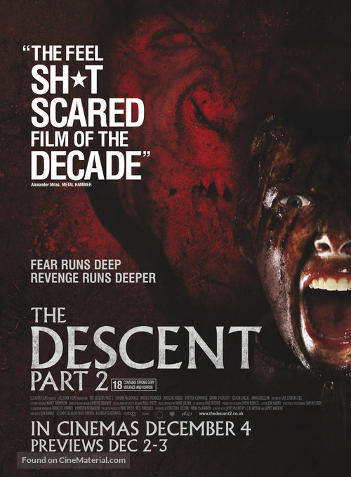 The Descent: Part 2 - British Movie Poster