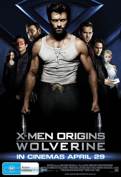 X-Men Origins: Wolverine - Australian Movie Poster