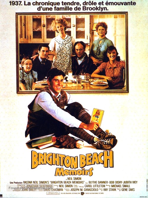 Brighton Beach Memoirs - French Movie Poster