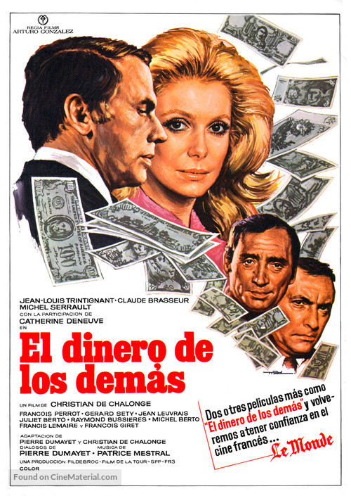 L&#039;argent des autres - Spanish Movie Poster