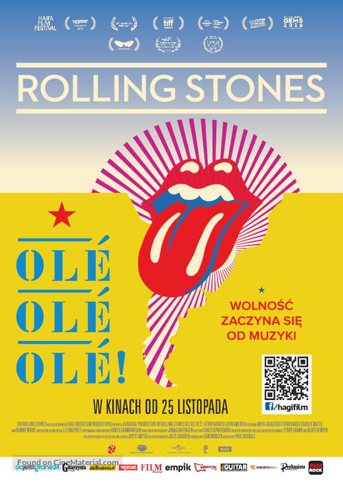 The Rolling Stones Ol&eacute;, Ol&eacute;, Ol&eacute;!: A Trip Across Latin America - Polish Movie Poster