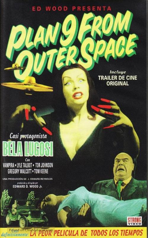 Plan 9 from Outer Space - Spanish VHS movie cover