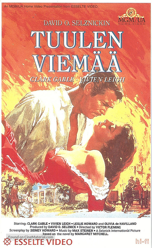 Gone with the Wind - Finnish VHS movie cover