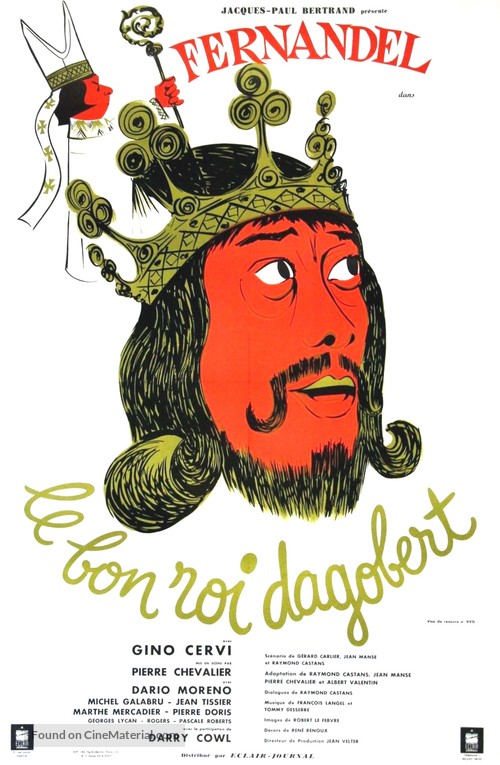 Bon roi Dagobert, Le - French Movie Poster