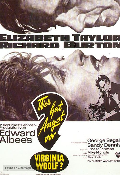 Who&#039;s Afraid of Virginia Woolf? - German Movie Poster