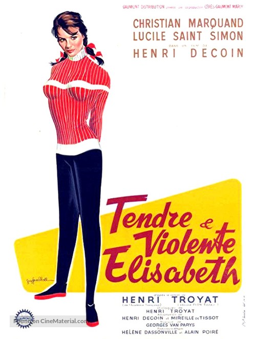 Tendre et violente Elisabeth - French Movie Poster