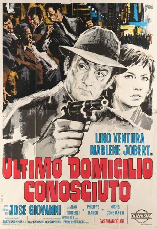 Dernier domicile connu - Italian Movie Poster