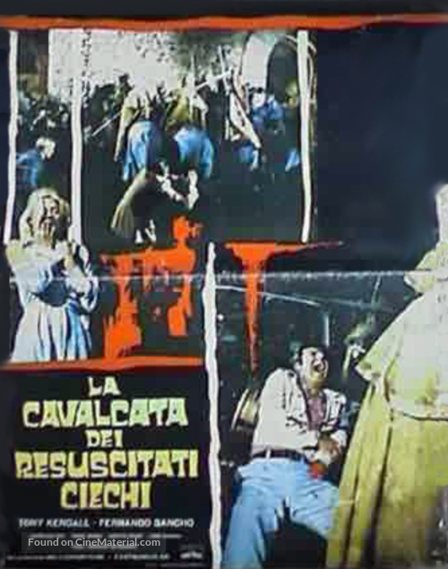 El ataque de los muertos sin ojos - Italian Movie Poster
