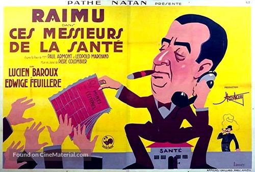 Ces messieurs de la sant&eacute; - French Movie Poster