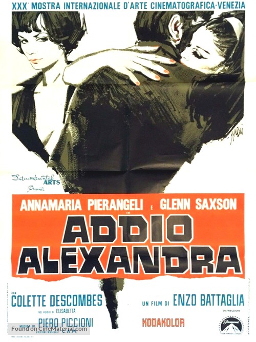 Addio, Alexandra - Italian Movie Poster