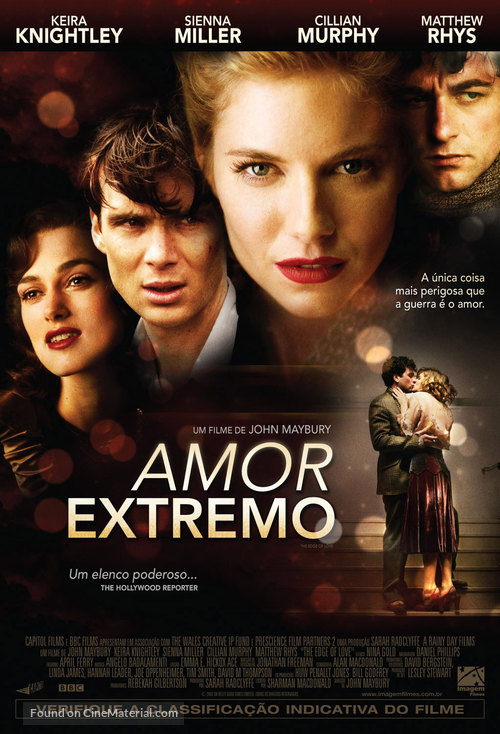 The Edge of Love - Brazilian Movie Poster