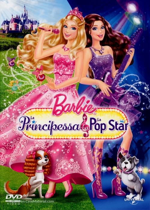 Barbie: The Princess &amp; the Popstar - Italian DVD movie cover