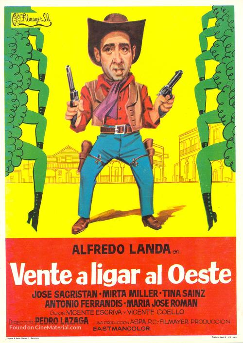 Vente a ligar al Oeste - Spanish Movie Poster