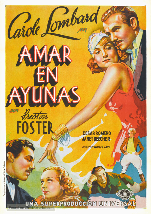 Love Before Breakfast - Spanish Movie Poster