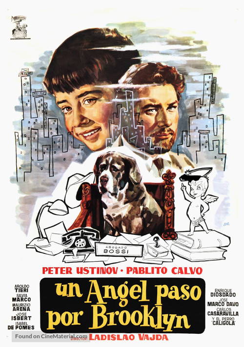 Un angelo &egrave; sceso a Brooklyn - Spanish Movie Poster