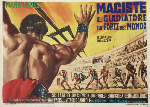 Maciste, il gladiatore pi&ugrave; forte del mondo - Italian Movie Poster