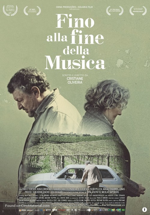 At&eacute; que a M&uacute;sica Pare - Italian Movie Poster