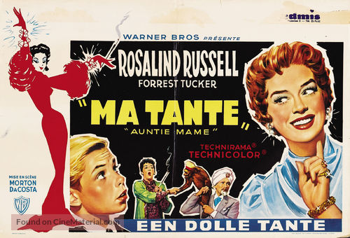Auntie Mame - Belgian Movie Poster