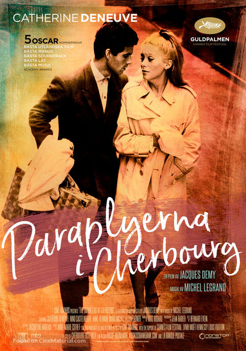 Les parapluies de Cherbourg - Swedish Movie Poster