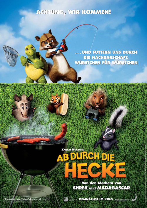 Over the Hedge - German Movie Poster