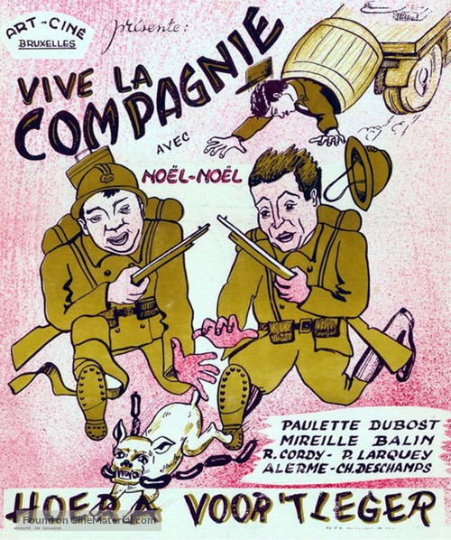 Vive la compagnie - Belgian Movie Poster
