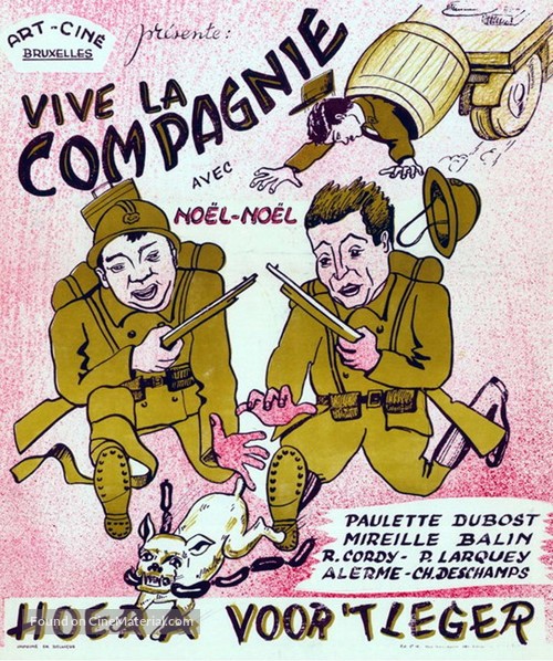 Vive la compagnie - Belgian Movie Poster