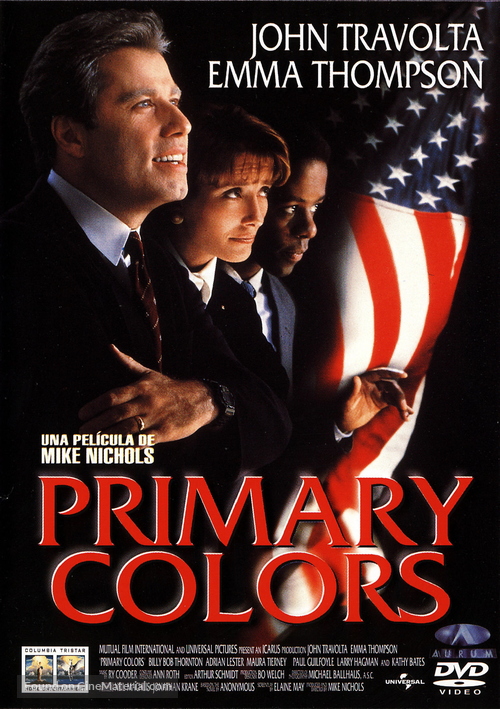 Primary Colors - Spanish DVD movie cover
