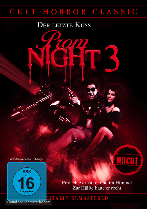 Prom Night III: The Last Kiss - German Movie Cover
