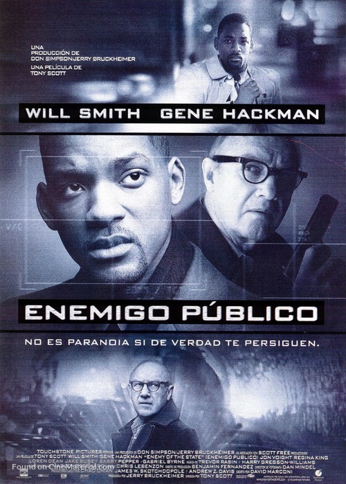 Enemy Of The State - Spanish Movie Poster